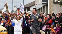 Gergask Primary cheers on Olympic Flame
